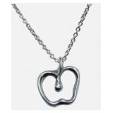 Tiffany & Co. Sterling Silver Apple Necklace