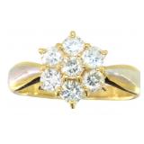 18k Gold & Platinum 1.00 ct Natural Diamond Ring