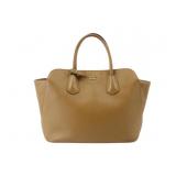 PRADA Light Brown Leather Hand Bag