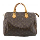 Louis Vuitton Monogram Speedy Handbag Tote