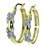 Quality Diamond Hoop Earrings