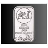 1oz - Silvertowne Prospector Silver Bar