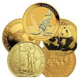 1 Oz Gold Coin - .999 Pure, Random Design