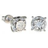 Round Cut 1/4 ct Natural Diamond Earrings