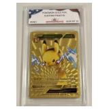 Pokï¿½mon Gold Custom Pikachu Card