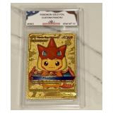 Pokï¿½mon Gold Custom Pikachu Card