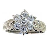 Platinum 1.00 ct Brilliant Natural Diamond Ring