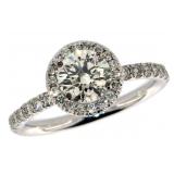 14k Gold 1.41 ct Round Brilliant Diamond Ring