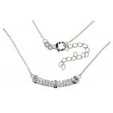 Brilliant 1.10 ct VS Lab Diamond Bar Necklace