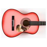 Autographed Jennifer Lopez Acoustic Guitar