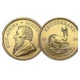 One Ounce .999 Fine Gold Krugerrand