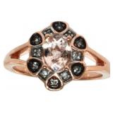 Oval Natural Morganite Designer Ring