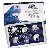 2008 US Mint State Quarters Proof Set