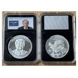 AIGS - 1 Oz Donald Trump 45th Pres. Silver Round