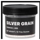 10oz Tub of Silver Grain/Shot .999 Silver