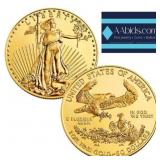 1 oz - .999 Gold Eagle - BU (Year Varies)