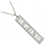 Tiffany & Co. Atlas Stencil Bar Necklace