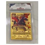 Pokï¿½mon Gold Custom Charizard Card