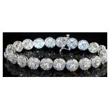 14kt Gold 10.00 ct Natural Diamond Bracelet