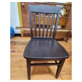 Black Wood Chair as Pictured