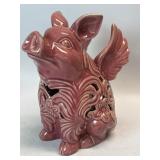 Ceramic Pig with Wings