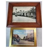 2 Pc Framed Elkin Pics as Pictured