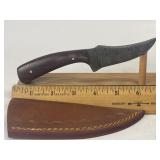 Handmade 6" Fixed Blade Damascus Style Knife With