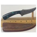 Handmade 6" Fixed Blade Damascus Style Knife With