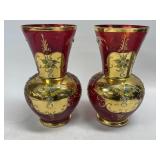 Set of Two Beautiful Italian Vases Measuring over