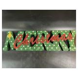 22in wooden merry Christmas sign