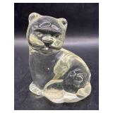 Cat Glass Figurine Action International LTD