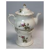 Moss Rose Teapot & Warmer