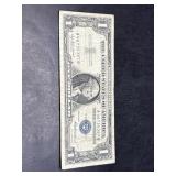 1957 Series One Dollar Bill Blue Seal