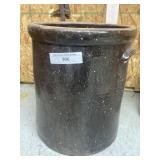 5 Gallon Brown Stoneware Crock in Excellent