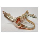 Vintage Sooner Multicolor Swirl Murano Style Hand