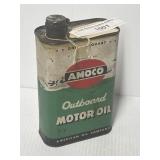 1 Qt. Amoco Outboard Motor Oil Tin