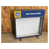 GE Auto Lamp Bulbs Display-Metal 18" x 18"