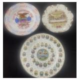 (3) Assorted Souvenir Plates as Pictured