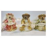 3 Pc Boyds Bears Christmas Ornaments Bear Angels