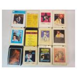 12 Assorted Elvis 8 Track Cartridges as Pictured