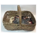 Basket W/ Assorted Magazines & More