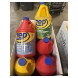 6 Assorted Zep Cleaners