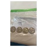 4 Silver 1963 Half Dollar Coins