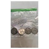 4 Silver 1954 Half Dollar Coins