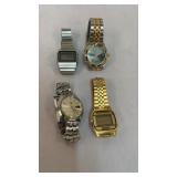 Group of 4 Seiko Menï¿½s Wrist Watches