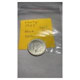 1923 Silver Peace Dollar Coin