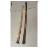 Pair of Wood logging Lumber Measuring Tool