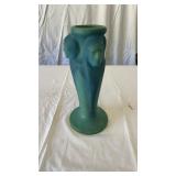 RARE Van Briggle Vase 3 Indian Heads Faces