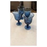 Gorham Gentry Blue Water Goblets