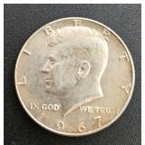 1967 Kennedy Half dollar